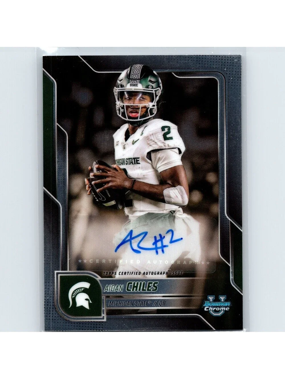 2025 Bowman Chrome University - Aidan Chiles BCA-ACH - Auto - Michigan State